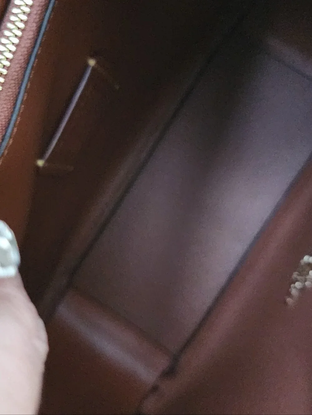 Coach Smooth Leather Hobo in Cognac Brown with Gold Hardware